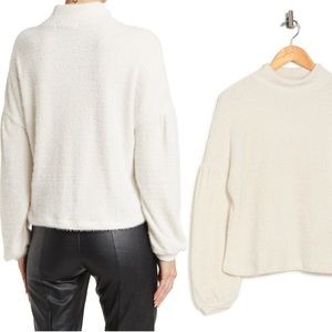 NWT Sanctuary
Eyelash Knit Balloon Sleeve
Popover Sweater
